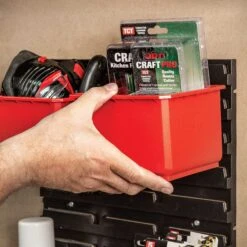 MS/P/RACK/4 - Pro Storage Wall Rack With 4 Large Bins -ToolMaster Shop 5027654066850 ms p rack 4 feat5