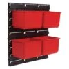 MS/P/RACK/4 - Pro Storage Wall Rack With 4 Large Bins 2 MS/P/RACK/4 - Pro Storage Wall Rack With 4 Large Bins -ToolMaster Shop 5027654066850 ms p rack 4 main