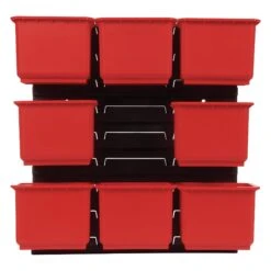 MS/P/RACK/8 - Pro Storage Wall Rack With 8 Medium Bins -ToolMaster Shop 5027654066867 ms p rack 8 feat2