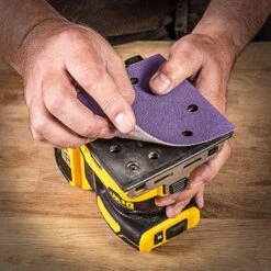 AB/QTR/40Z - Zirconium 1/4 Sheet Sanding Sheet 10pc 114mm X 110mm 40 Grit -ToolMaster Shop 5027654068939 ab qtr 40z feat2