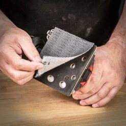 AB/QTR/240M - Mesh 1/4 Sanding Sheet 5pc 115mm X 115mm 240 Grit -ToolMaster Shop 5027654070116 ab qtr 240m feat5