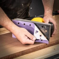 AB/HLF/240A - Aluminium Oxide 1/2 Sheet Sanding Sheet 240 Grit 115mm X 230mm 10pc -ToolMaster Shop 5027654070628 ab hlf 240a feat7