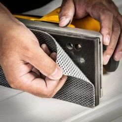 AB/HLF/150M - Mesh 1/2 Sanding Sheet 5pc 115mm X 230mm 150 Grit -ToolMaster Shop 5027654071489 ab hlf 150m feat2