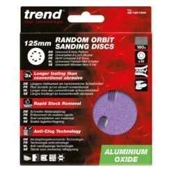AB/125/180A - Aluminium Oxide Random Orbital Sanding Disc 180 Grit 125mm 10pc 27 AB/125/180A - Aluminium Oxide Random Orbital Sanding Disc 180 Grit 125mm 10pc -ToolMaster Shop ab 125 180a pack