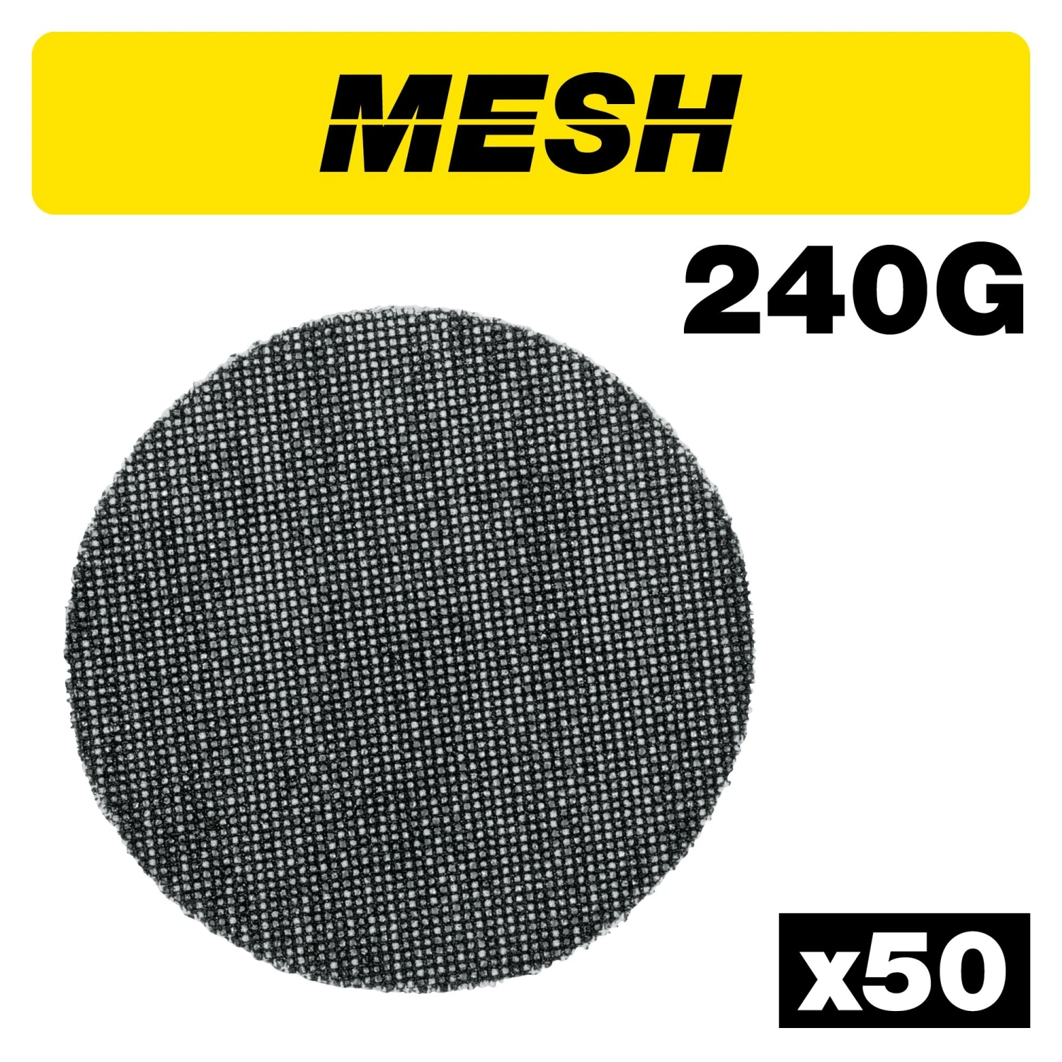 AB/125/240M/B - Mesh Random Orbital Sanding Disc 50pc 125mm 240 Grit 3 AB/125/240M/B - Mesh Random Orbital Sanding Disc 50pc 125mm 240 Grit