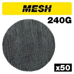 AB/150/240M/B - Mesh Random Orbital Sanding Disc 50pc 150mm 240 Grit