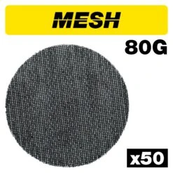 AB/150/80M/B - Mesh Random Orbital Sanding Disc 50pc 150mm 80 Grit