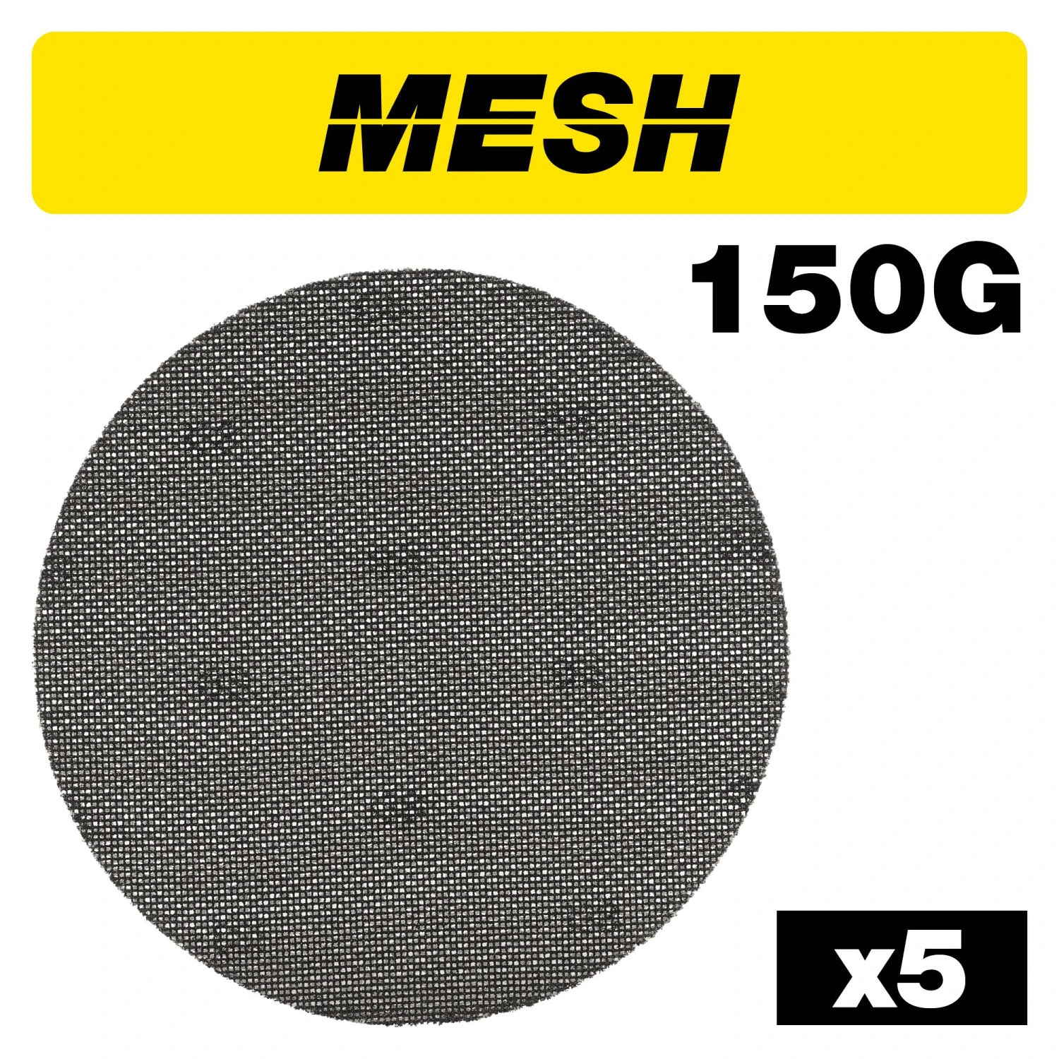 AB/225/150M - Mesh Random Orbital Sanding Disc 5pc 225mm 150 Grit 3 AB/225/150M - Mesh Random Orbital Sanding Disc 5pc 225mm 150 Grit