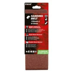 AB/B100/60A - Aluminium Oxide Sanding Belt 60 Grit 100mm X 610mm 3pc 25 AB/B100/60A - Aluminium Oxide Sanding Belt 60 Grit 100mm X 610mm 3pc -ToolMaster Shop ab b100 60a pack