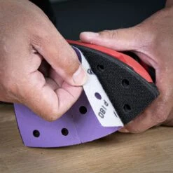 AB/DET/180A - Aluminium Oxide Detail Sanding Sheet 180 Grit 102mm X 151mm 10pc -ToolMaster Shop ab det 180a feat1