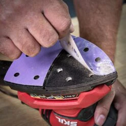 AB/DET/240A - Aluminium Oxide Detail Sanding Sheet 240 Grit 102mm X 151mm 10pc -ToolMaster Shop ab det 240a feat10