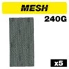 AB/HLF/240M - Mesh 1/2 Sanding Sheet 5pc 115mm X 230mm 240 Grit -ToolMaster Shop ab hlf 240m main graphic