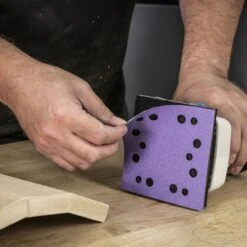 AB/QTR1/120A - Aluminium Oxide 1/4 Sheet Sanding Sheet 120 Grit 114mm X 110mm 10pc -ToolMaster Shop ab qtr1 120a feat3