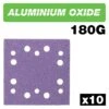 AB/QTR1/180A - Aluminium Oxide 1/4 Sheet Sanding Sheet 180 Grit 114mm X 110mm 10pc -ToolMaster Shop ab qtr1 180a