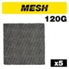 AB/QTR/120M - Mesh 1/4 Sanding Sheet 5pc 115mm X 115mm 120 Grit -ToolMaster Shop ab qtr 120m main graphic