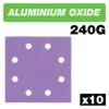 AB/QTR/240A - Aluminium Oxide 1/4 Sheet Sanding Sheet 240 Grit 114mm X 110mm 10pc -ToolMaster Shop ab qtr 240a main graphic