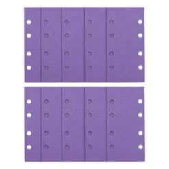 AB/THD/120A - Aluminium Oxide 1/3 Sheet Sanding Sheet 10pc 93mm X 185mm 120 Grit