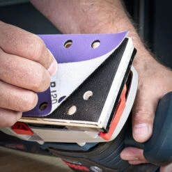 AB/THD/60Z - Zirconium 1/3 Sheet Sanding Sheet 10 Pc 93mm X 185mm 60 Grit -ToolMaster Shop ab thd 60z feat1