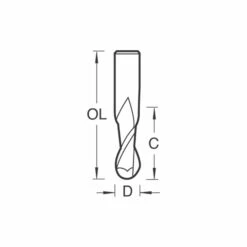 CNC/301X4STC - Bullnose Spiral Up-cut 4mm Diameter -ToolMaster Shop cnc 301x4stc bullnose spiral up cut dimension