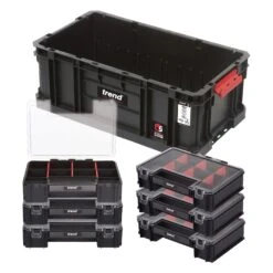 MS/C/200T/ORG - Modular Storage Compact Tote 200 With Mini Organisers