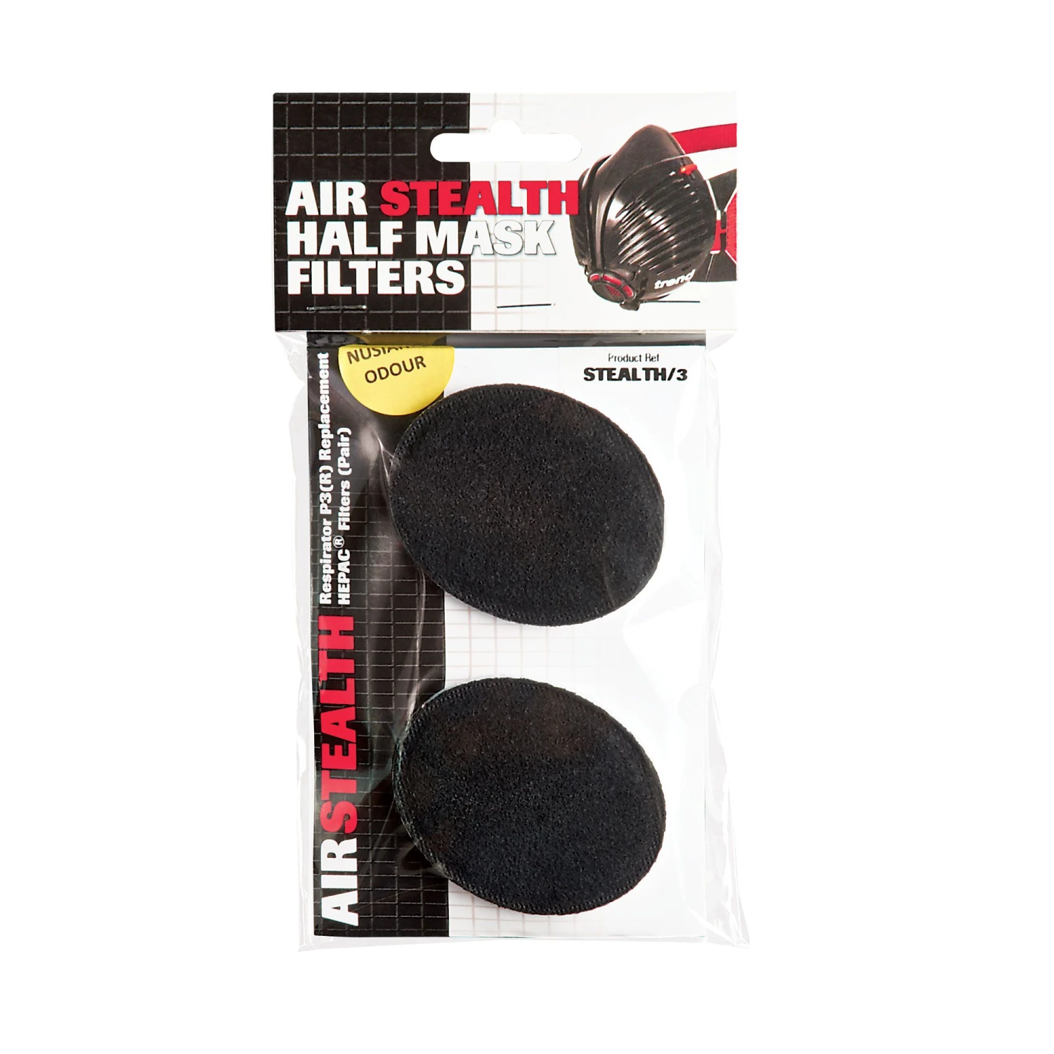 STEALTH/3/5 - Trend Air Stealth Respiratory Mask Replacement Set Of Charcoal Filters Pack Of 5 7 STEALTH/3/5 - Trend Air Stealth Respiratory Mask Replacement Set Of Charcoal Filters Pack Of 5 - Image 5