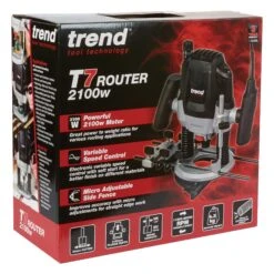 T7EK - 2100W ½ Inch Variable Speed Plunge Router 240V UK -ToolMaster Shop t7ek pack