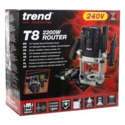 T8EK - 2200W 1/2" Dual-Mode Plunge Router 240V UK -ToolMaster Shop t8 pack